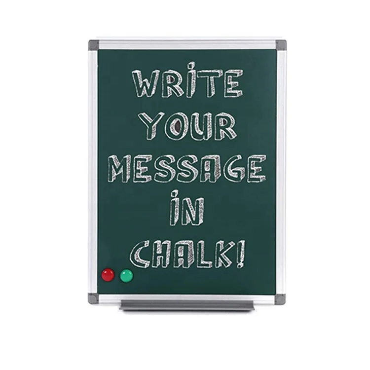 Standard size classroom chalkboard blackboard school aluminium frame magnetic writing green chalk board black board