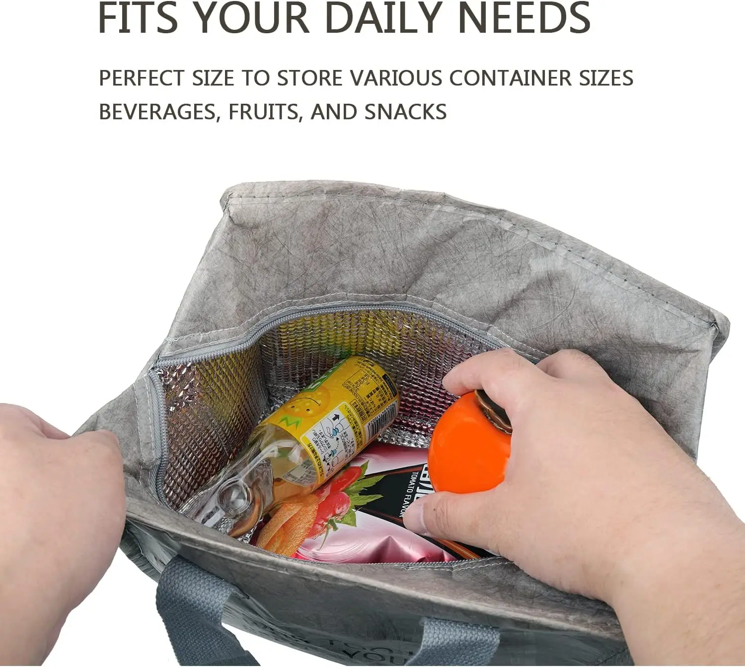 Wholesale DuPont Paper Portable Waterproof Thermal Insulation Tyvek Lunch Box Cooler Bag For Packing and Picnics