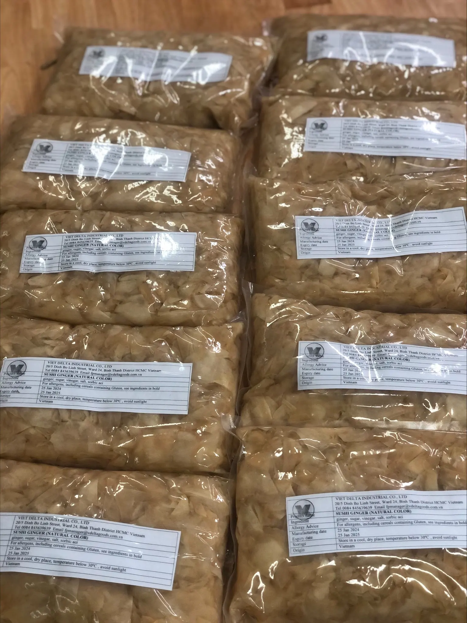 pickled ginger / sushi ginger from Fresh Ginger VietNam