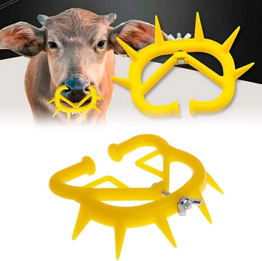 Anti-Sucking Cow Nose Thorn Milking Stop Kit Calf Weaner Weaning Cattle Nose Ring for Livestock Tool