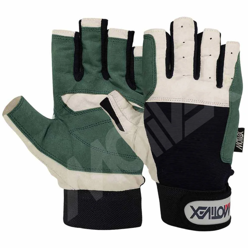 Short Finger Sailing Gloves Watersport Sail Race Glove Yachting Fishing Boating Canoe Kayak Regatta Reinforced Sailing Gloves