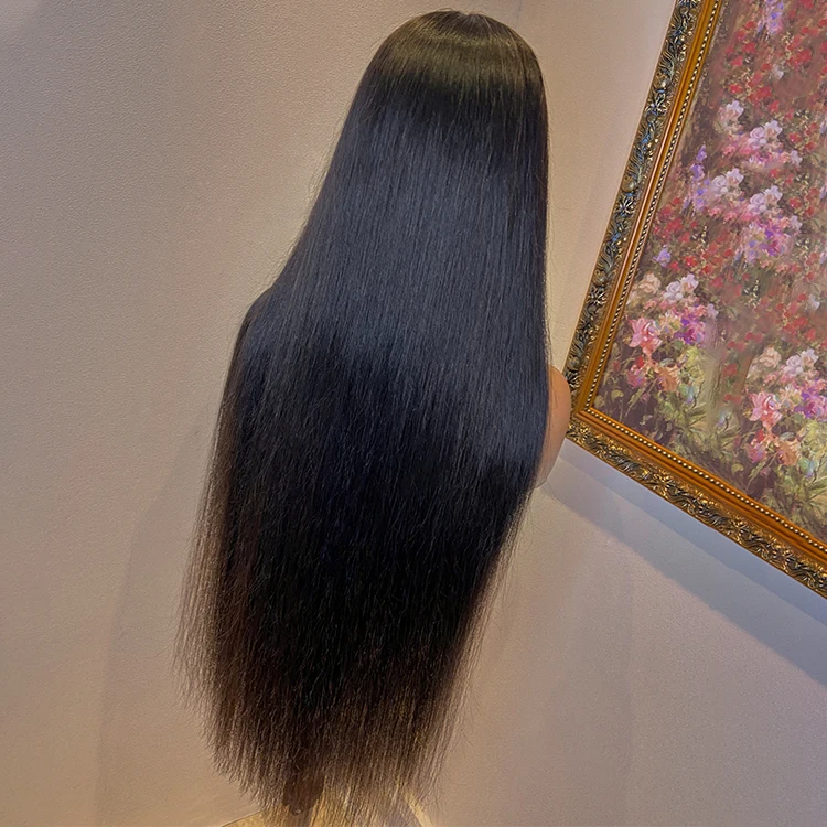 30 40 Inch Human Hair Wig For Black Women,100% Mink Brazilian Straight Hd Lace Frontal Wigs,Frontal Wigs Lace Front Human Hair