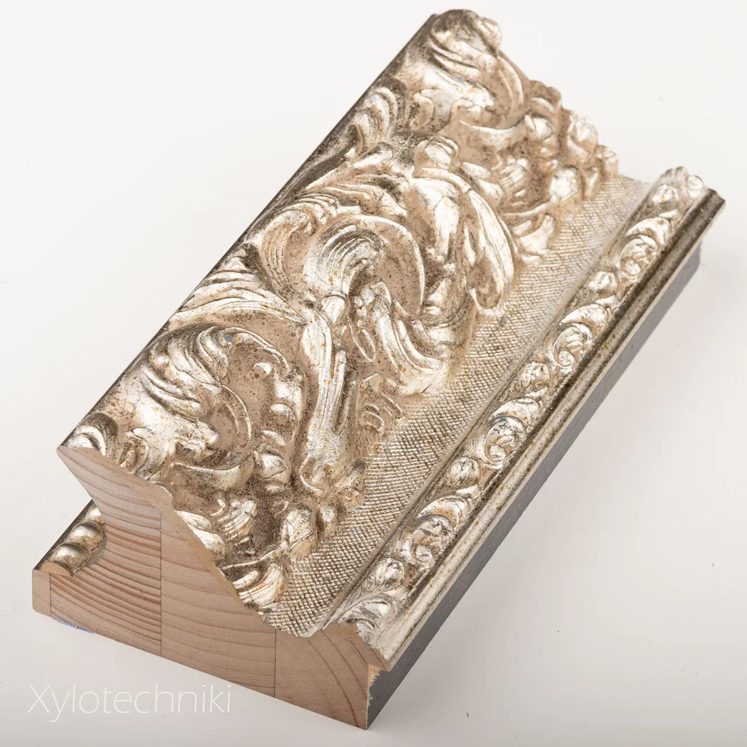 Wholesale silver wooden photo frame molding rod length 3 meters decorative picture frame molding high quality custom made frames