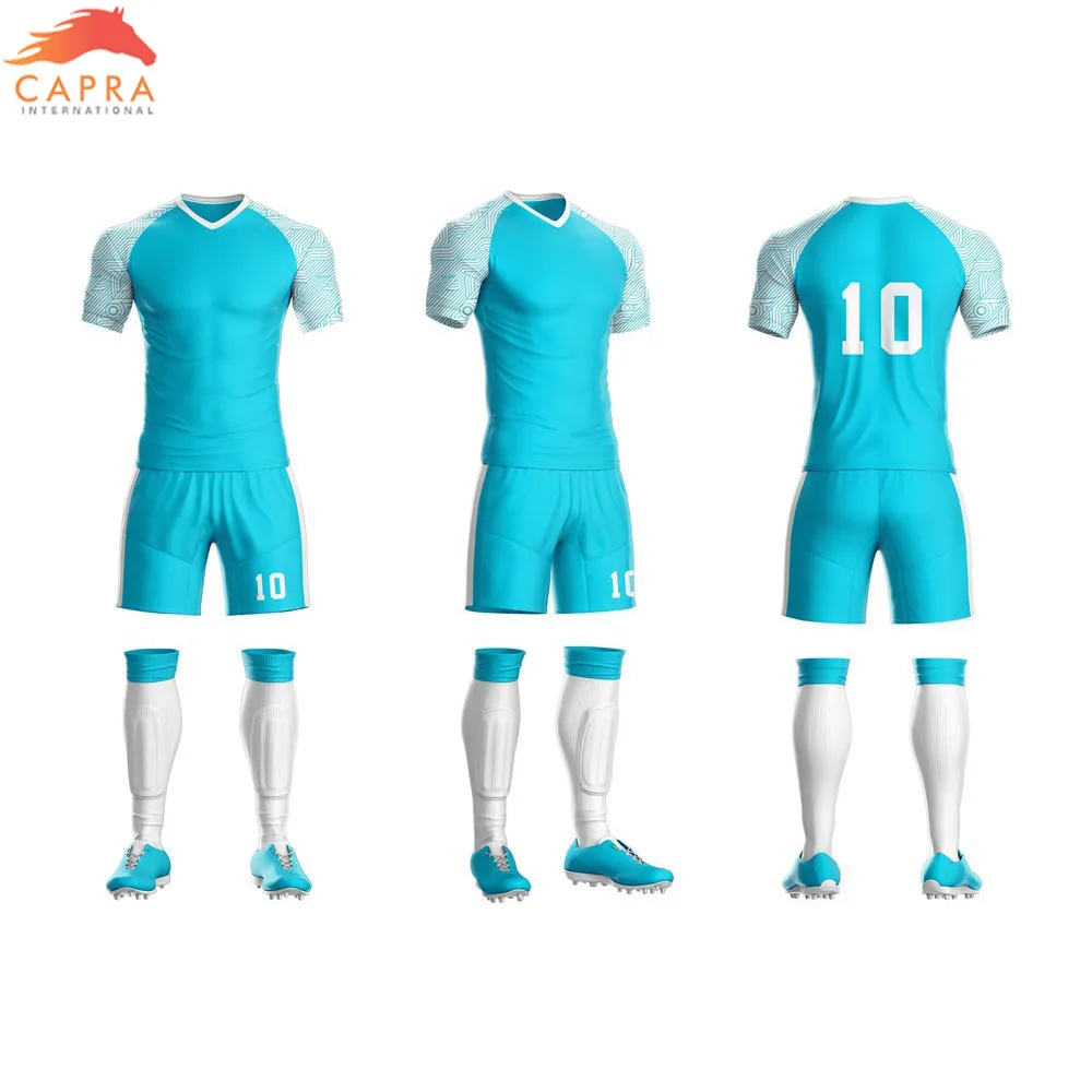 Blank Custom Adult Soccer Jersey Set Football Men Soccer Training Uniforms Set Team Customized