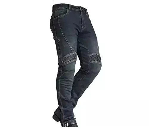 Motorbike Riding Jeans Men Denim Jeans Motocross Racing Pants with Protections zippers stretch denim pant for bike racer