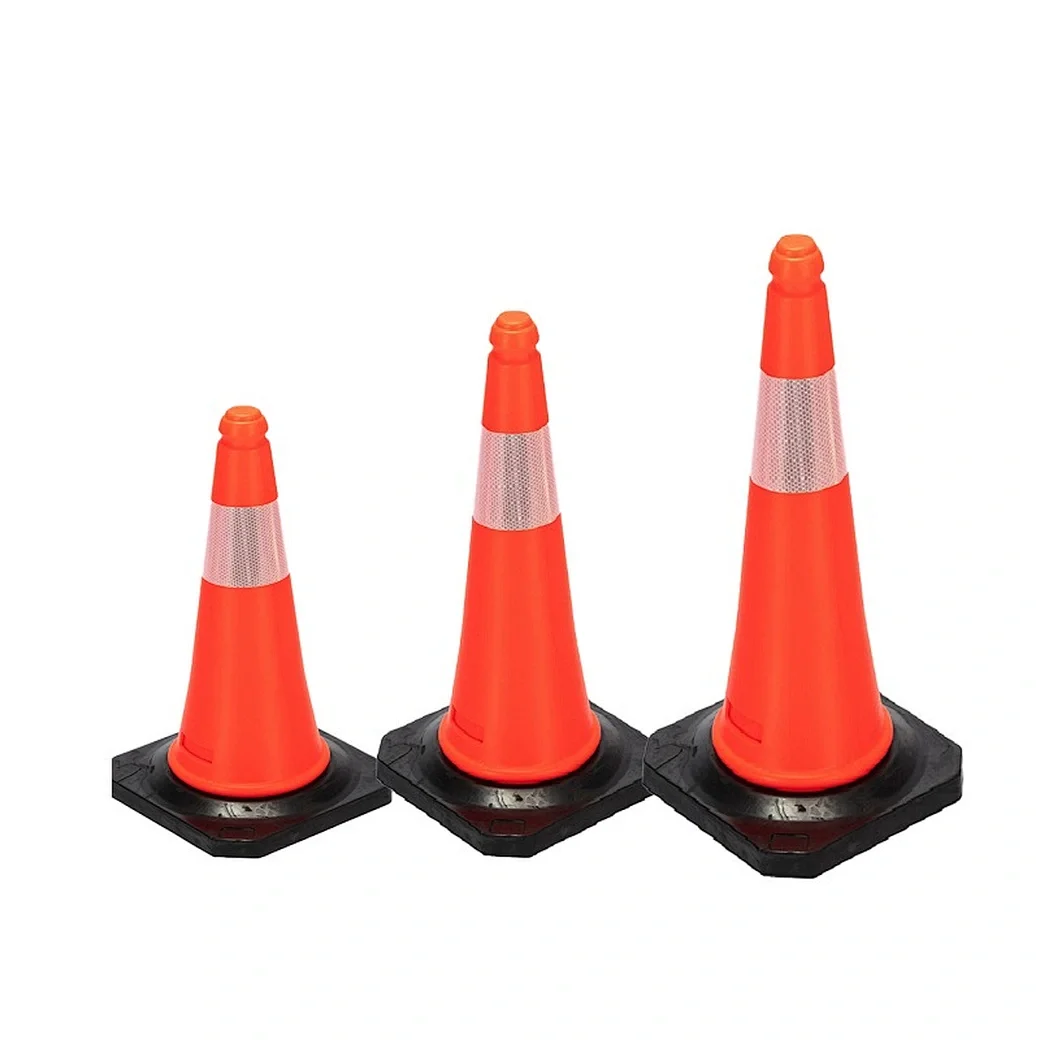 Traffic Safety Cone PE Road Cone With Reflective Orange