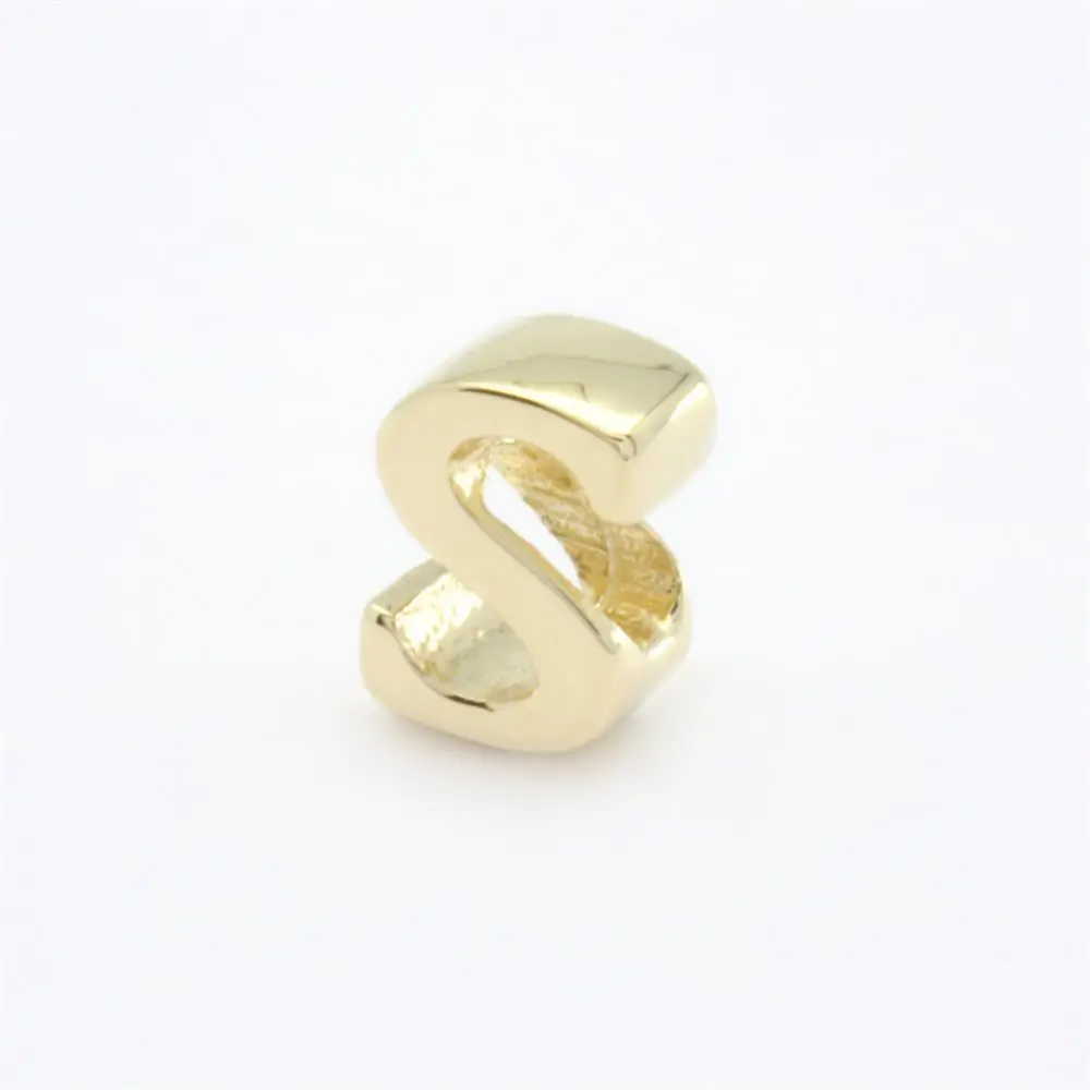 18K 14K 9K Gold Letter Name for men women Alphabet Charms Pendant A-Z 26 letters pendant necklace jewelry for women