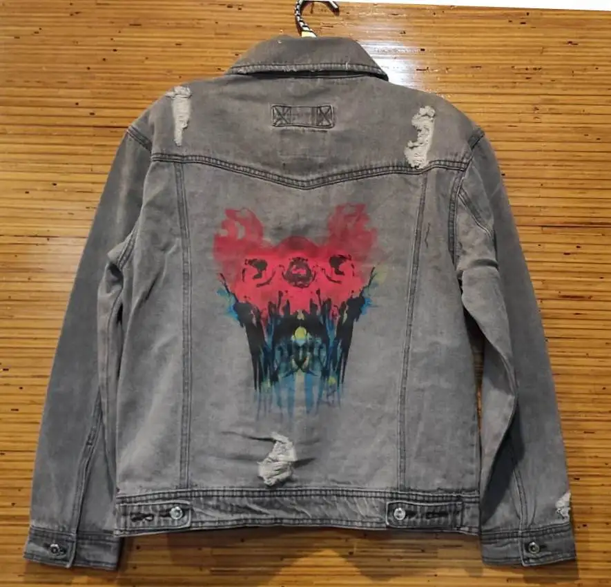 Spring custom denim jacket black denim jacket women denim jacket oversize stock lot from Bangladesh