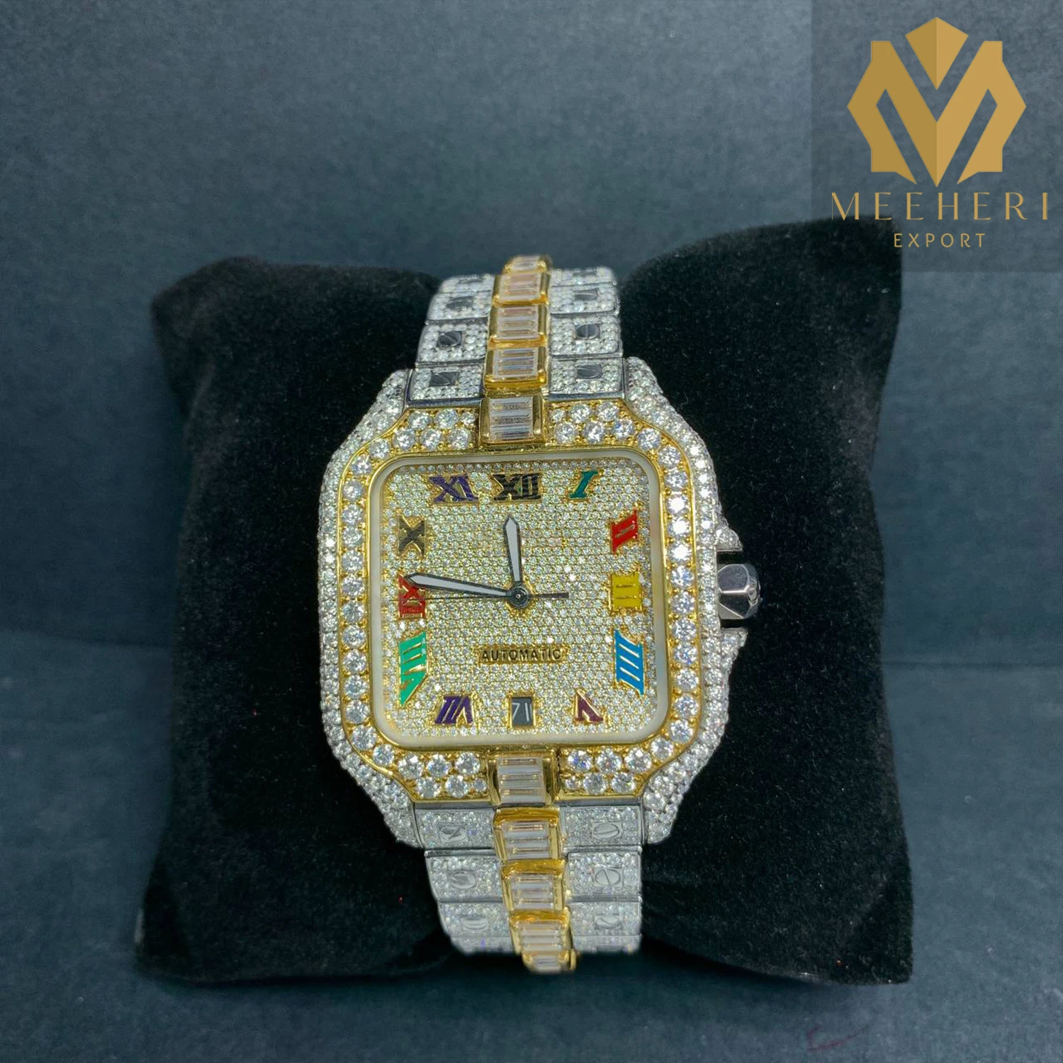 Wholesale Seller Customized moissanite diamond Iced Out Watch Latest Designed Iced Out Watch For Sale By Exporters,watch for men
