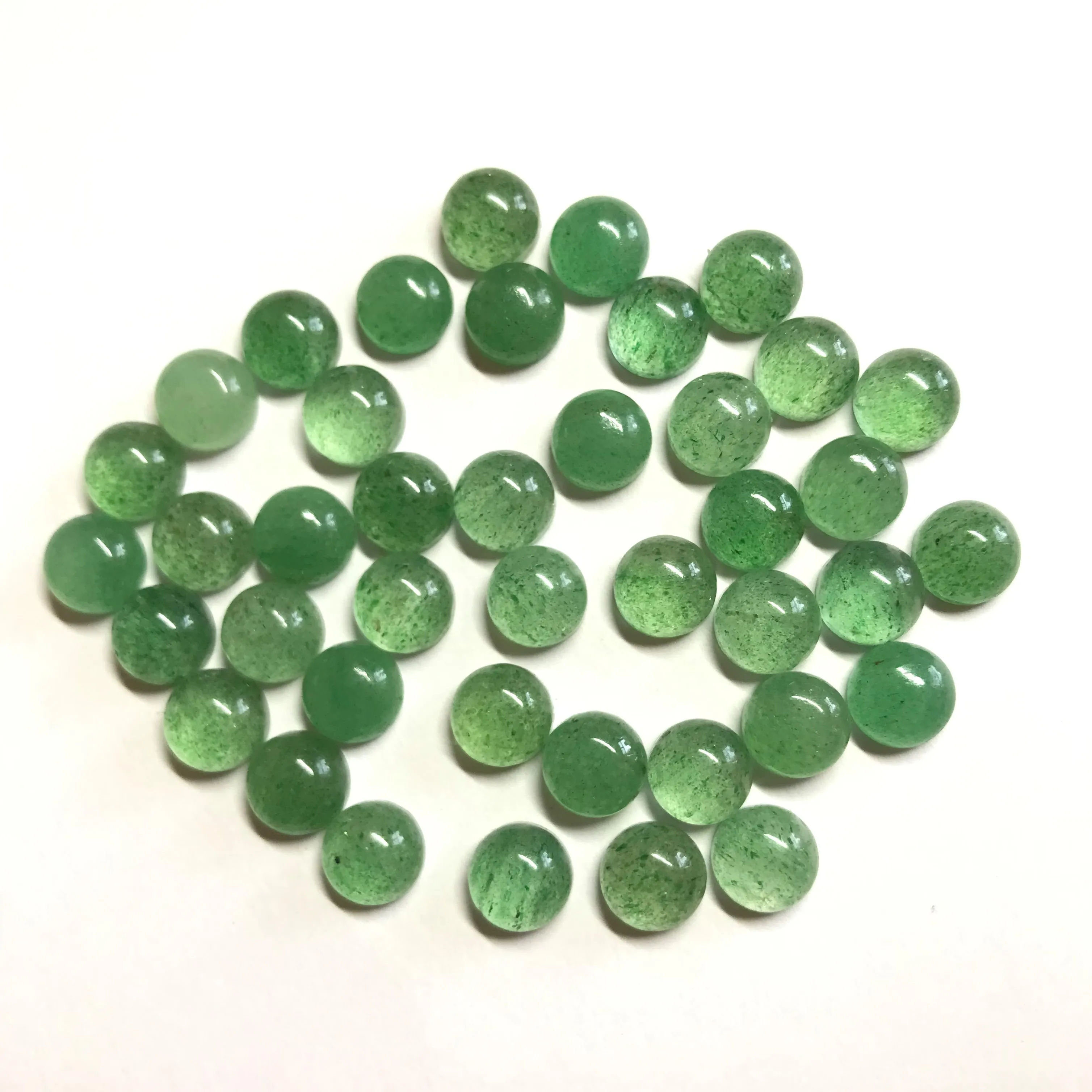 4mm Natural Jade Loose Round Cabochon Gemstone Wholesale Price Natural AAA Top Quality Gemstone Natural Good Color Gemstone
