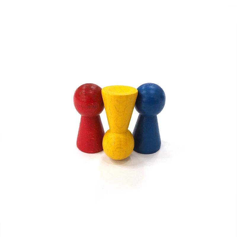 Big Size  multicolor Wooden Pawn for board game,Component, Tabletop Markers, Arts and Crafts