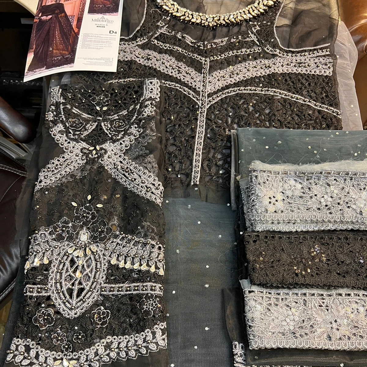 WholeSale pakistani fancy saree party wear at Organza Fabric Fully Embroidered With Organza dupatta And Silk Inner