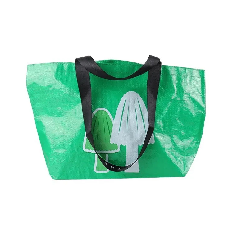Supermarket Laminated PP Woven Shopping Bag for Storage and Moving Strong Webbing Handles From Vietnam