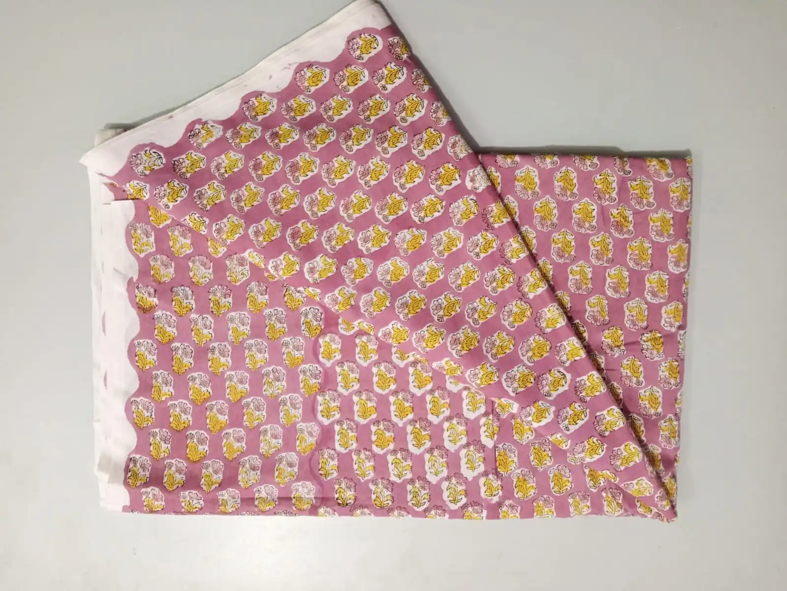 yard fabric cotten fabric hand block print fabric light pink fabric wooden hand blocjk fabric block print