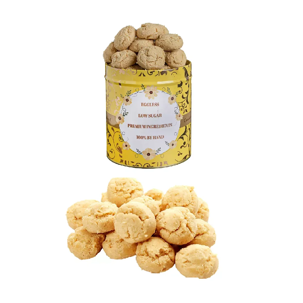 High Quality Baked Goods Nutty Flavour Eggless OEM Salty Sweet Soft Ah Ma Almond Cookies Biscuits from Singapore