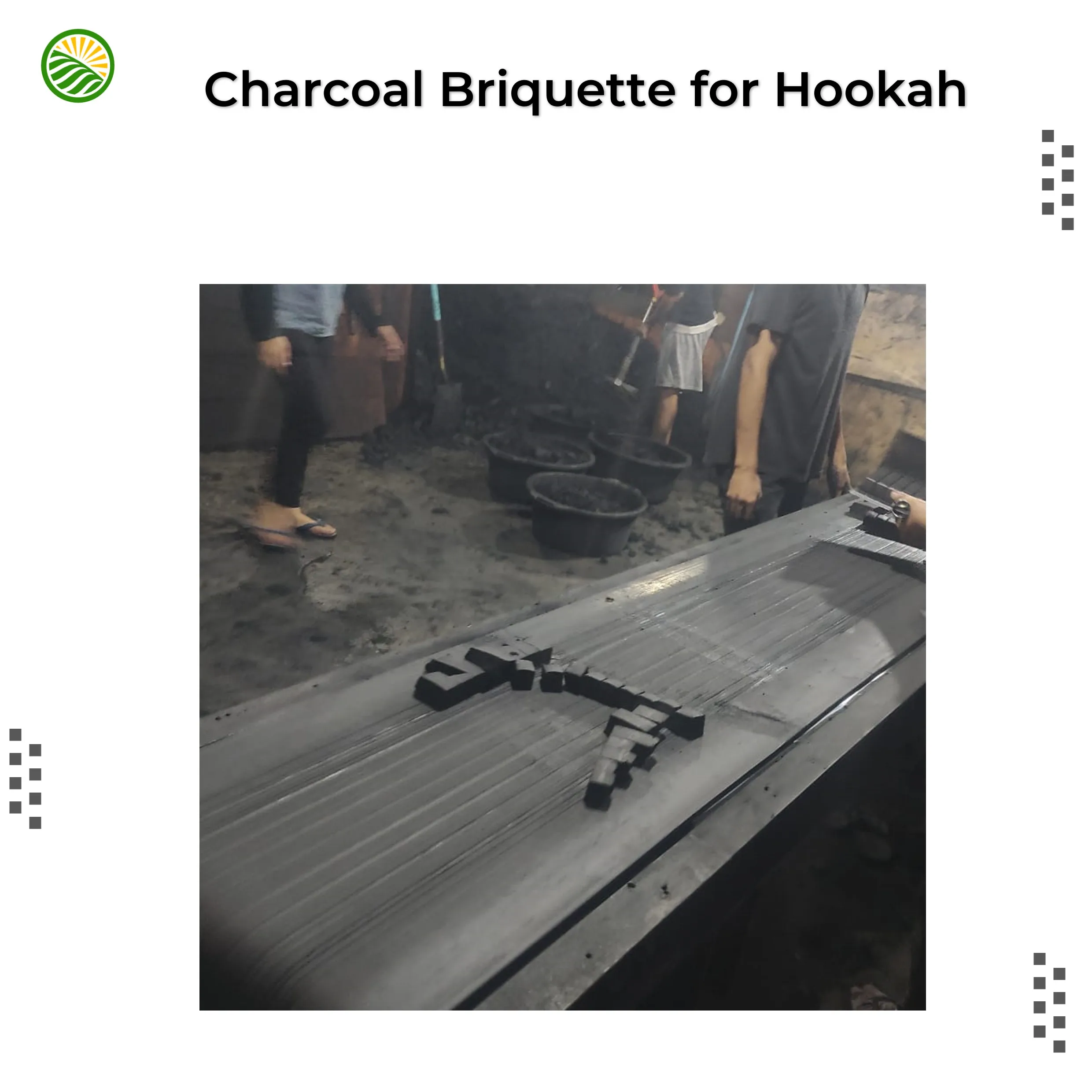 Instant Light Cube Shisha Charcoal Black Coconut Shell OEM Export Quality direct Manufacture