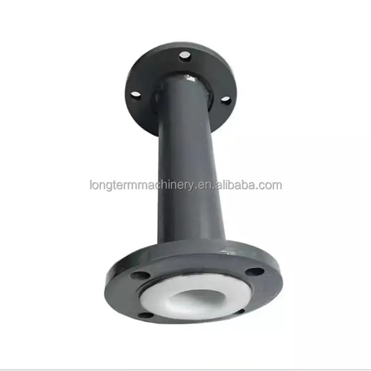 High quality PTFE Lined carbon pipe with flange connection