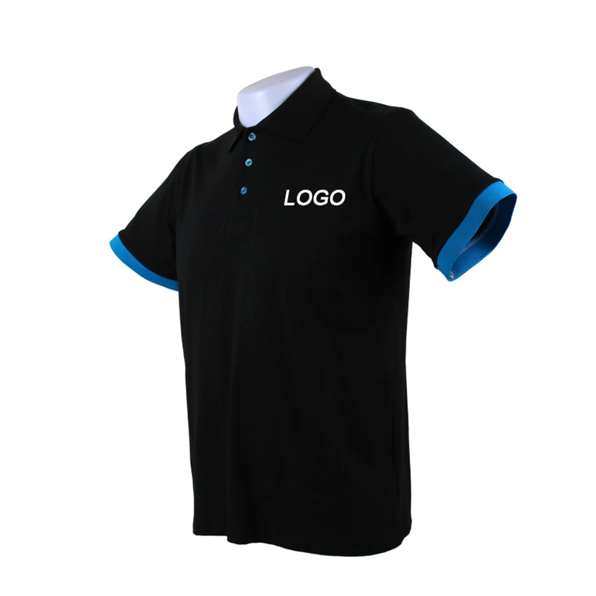 High Quality 100% Cotton Pique Mens Customized Polo Shirts