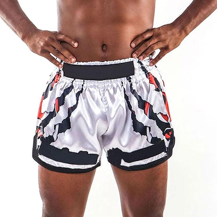 High Quality Muay Thai Shorts Breathable latest style with customized logo Martial Arts Wear Muay Thai Shorts