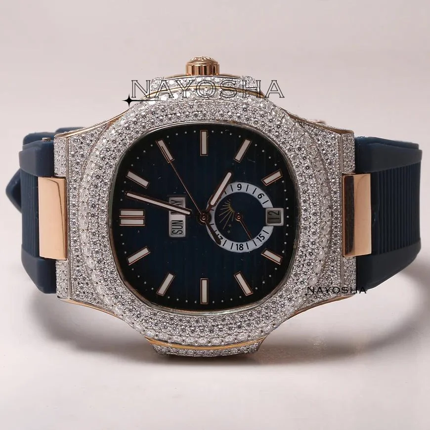 Mens Exclusive 2024 Wrist Watch Crafted With Stainless Steel Featuring Lab Grown Diamonds With VVS Clarity Jewelry Accessories