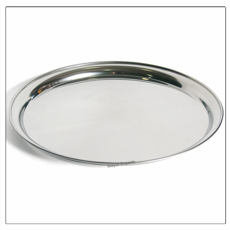 Stainless Steel Oval Tray Bar Serving Tray Waiter Serving Tray