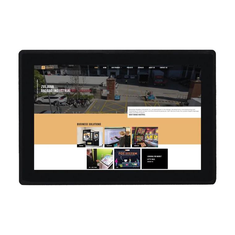 10.1 Inch All In One Rack Mount Industrial Linux Touch Panel PC