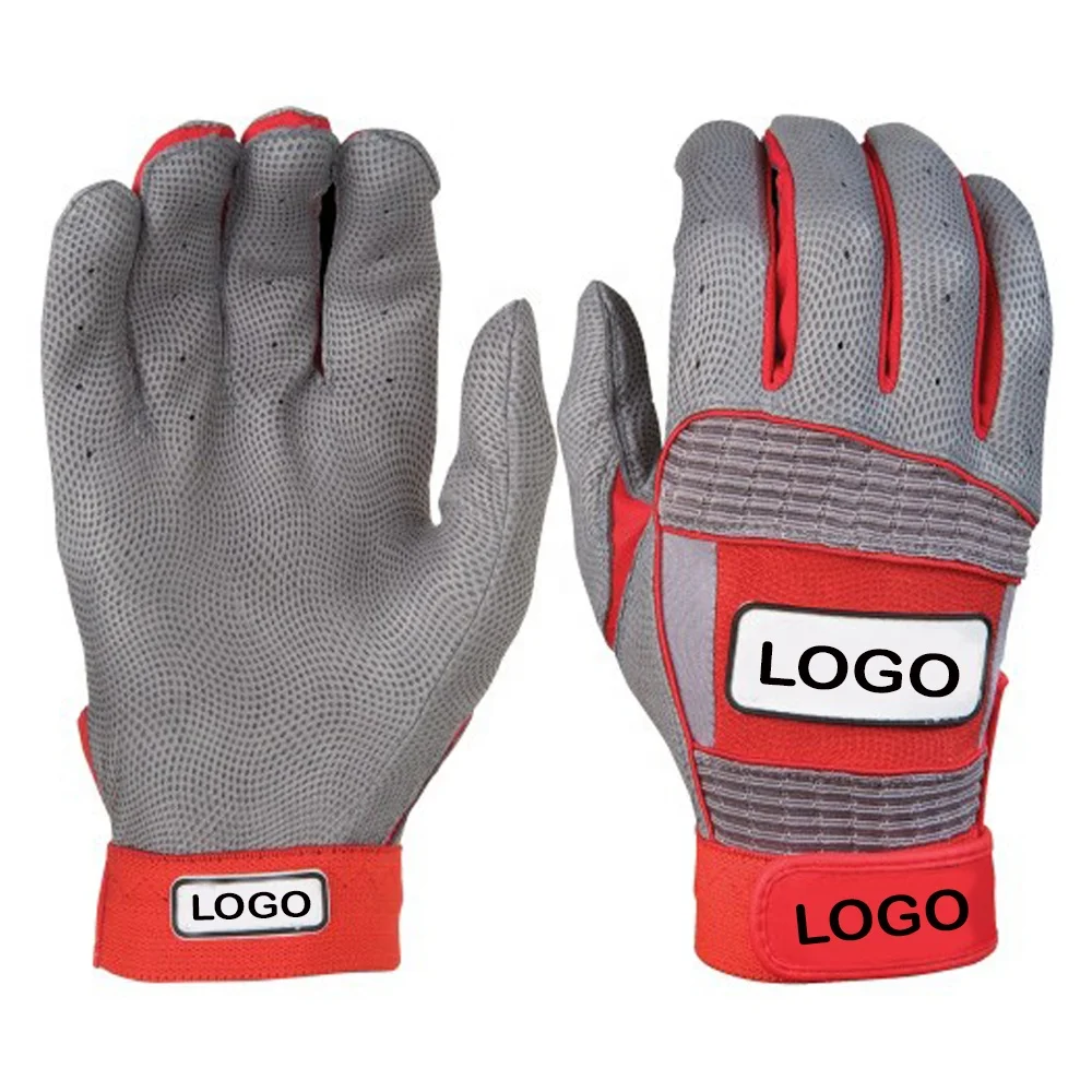 Best Quality OEM ODM Original Leather Batting Gloves Outdoor Men Softball Gloves Original Leather Sports Batting Baseball Gloves