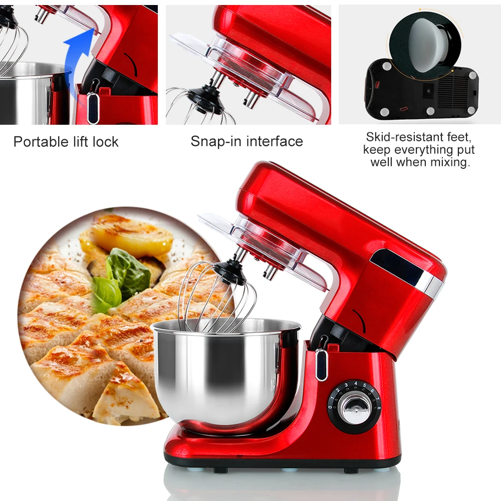 1200W 5.5 liter multi-functional kitchen stand food mixer with CE GS ETL certificate