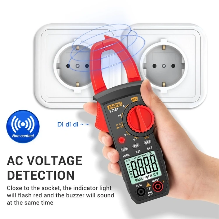 ANENG ST181 Intelligent Digital Backlit Clamp-On High-Precision Multimeter Smart Clamp Meter