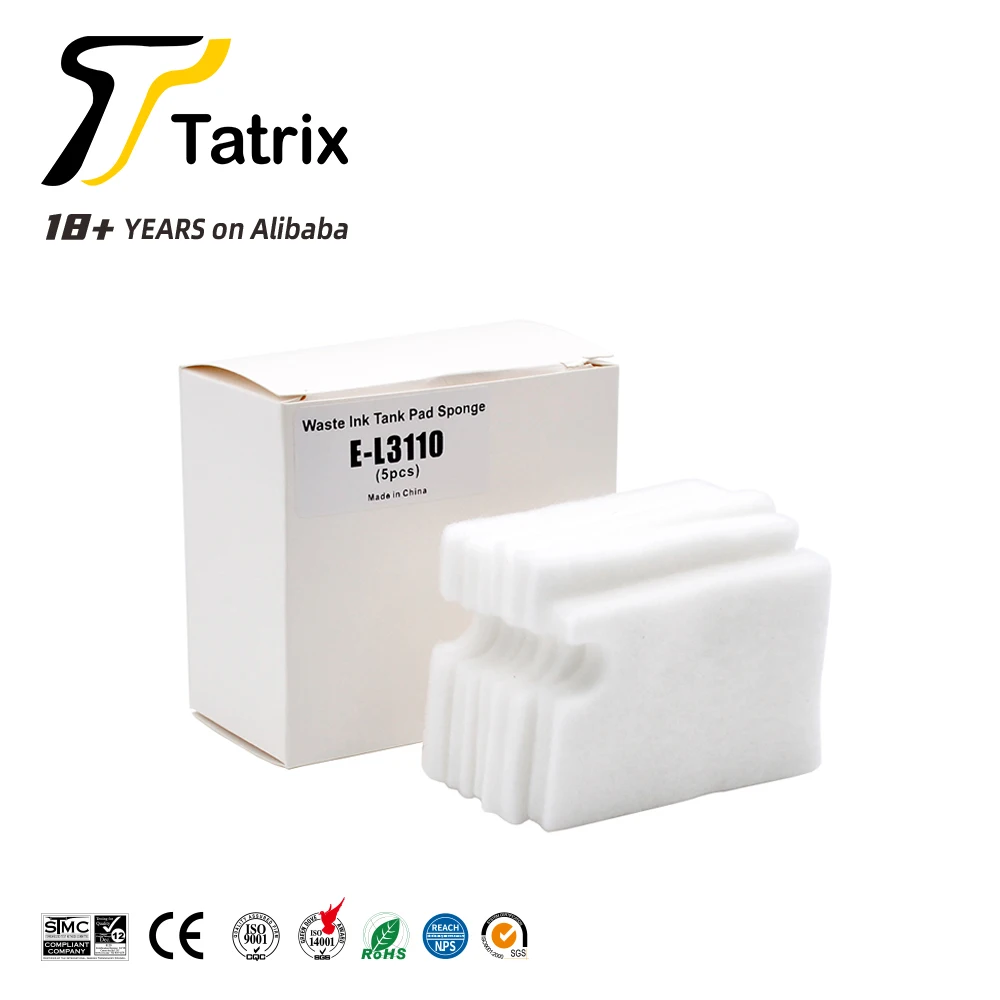 Tatrix L3110 compatible waste ink tank pad sponge for Epson L1110/L1119/L3100/L3106/L3108 /L3109/L3110