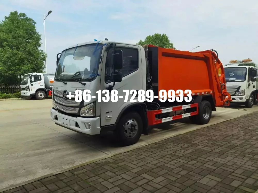 Foton 4x2 LHD 8~14 m3 compactor garbage truck 10cbm Garbage Truck for Sale