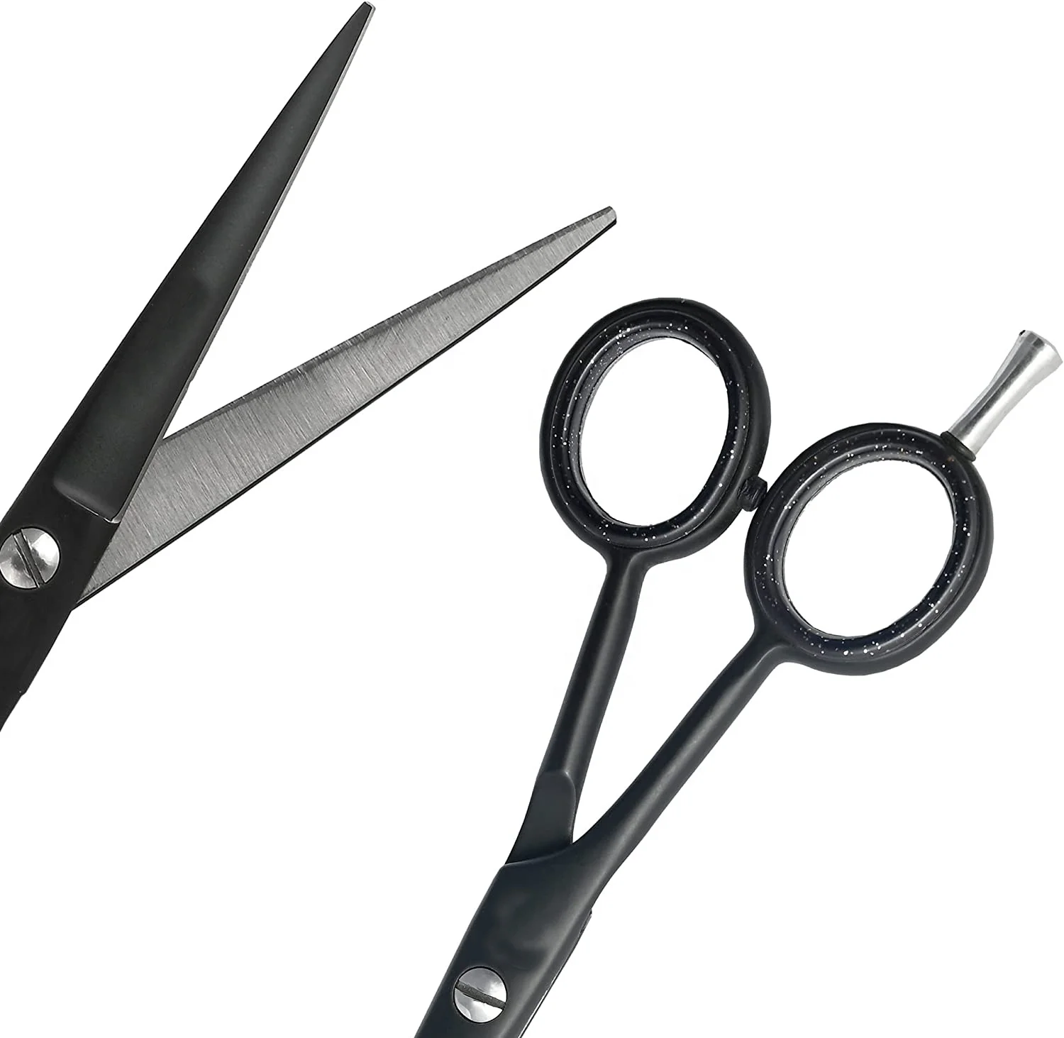 Professional Barber Hair Cutting Scissors Shears Black Men Women Hair Beard Trimming Shaping Grooming best seller in low price