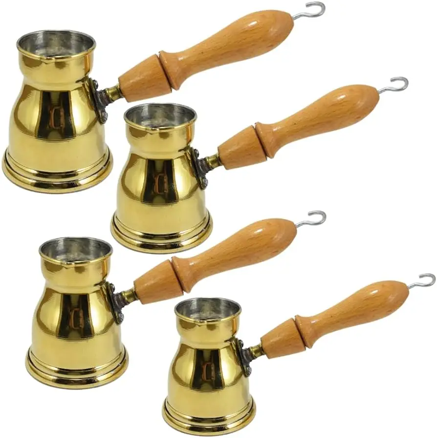 Good  quality Bronze Arab warm milk pot copper turkish coffee pot best Selling Custom Logo wooden handle in wholesale