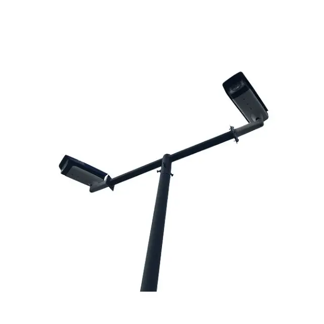 6 M Galvanized Camera Pole High Quality Double Head Durable Hot Sale Best Price Camera and Electric Pole