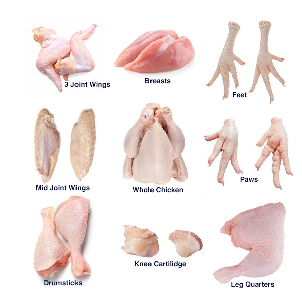 Bulk Brazil Frozen Chicken Feet / Chicken Paws For Sale