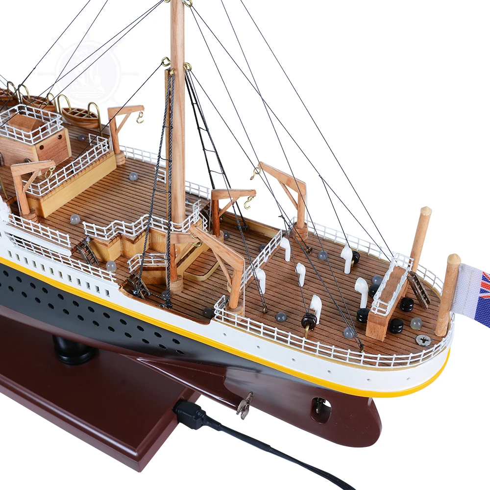 Titanic Painted with Lights Wooden Model Ship fully assembled display ship model nautical decor for home and office decoration