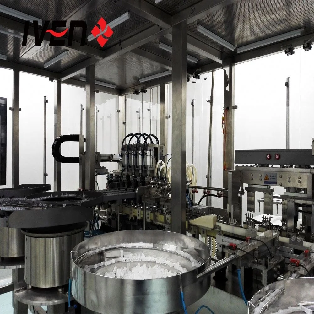 No Dead Zones in the Whole Production Line Fully Automatic Healthcare Industry IV Infusion Soft Bag Filling Sealing Machine