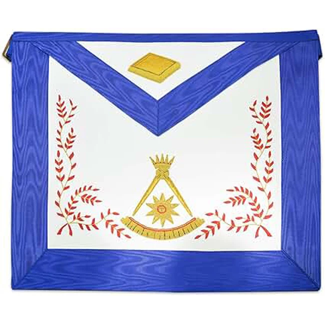14th Degree Scottish Rite Masonic Apron  Blue & White