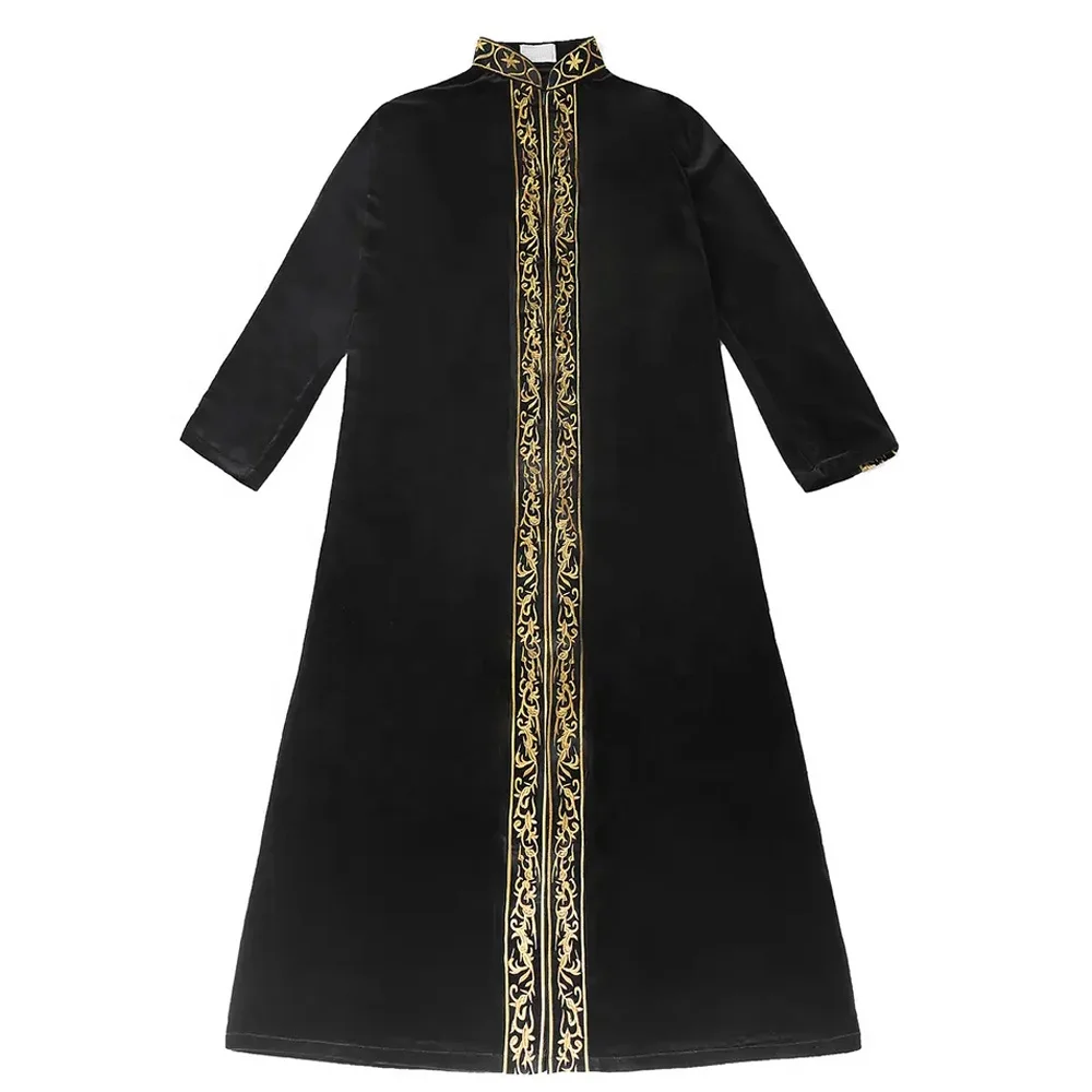 Wholesale High Quality Khamis Arab Islamic Most style fleece winter thobe Good Price thobe omani thobes for men