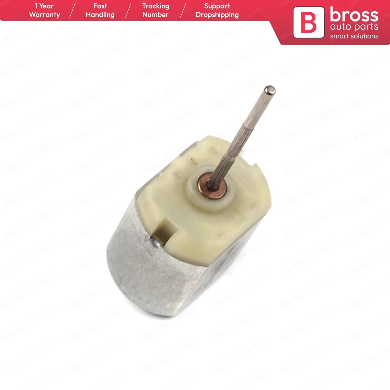 BGE678 FC-280 12V DC 28.30 mm Ribbed Spindle Shaft Axle Motor for Car Door Lock Fuel Cap Actuator Folding Mirror Repair