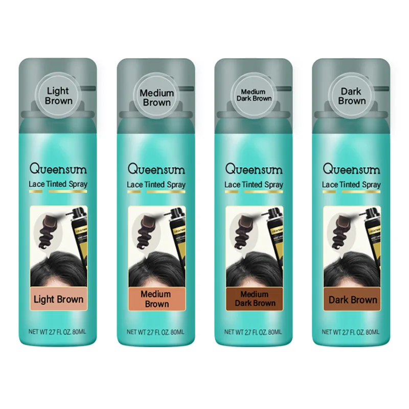 Seamless Lace Glue Hairpiece Frontals Wigs Adhesive Coloring Aerosol Customize Logo and Styling Mousse Tint Spray