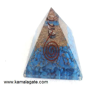 Handmade Natural Stone Red Jasper Orgone Pyramid with Crystal and Copper Benefits for Reiki & Healing Decorative
