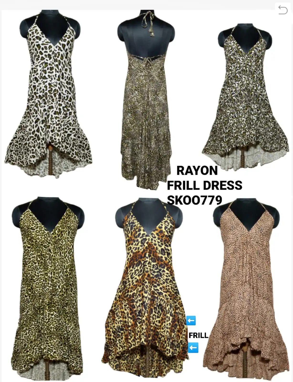 SK NOOR AND SONS PRESENTS Rayon Tiger print frill long fashionable dress party wear rayon tiger print frill dress