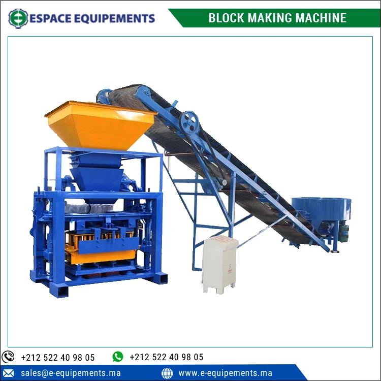 Easy Operational 15Mpa Rated Pressure Semi-automatic Cement Concrete Hollow Blocks, Solid Block, Paving Brick Making Machine