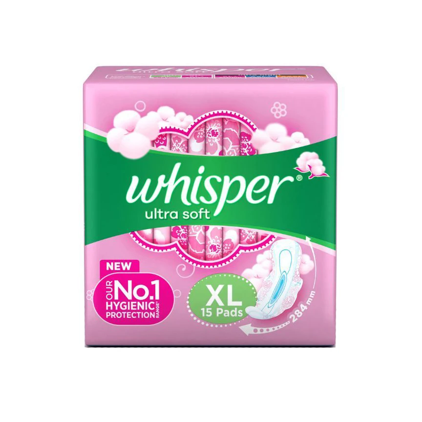 Whisper Maxi Nights Wings Heavy Flow Sanitary Pads for Women - Designed for heavy flow during the period