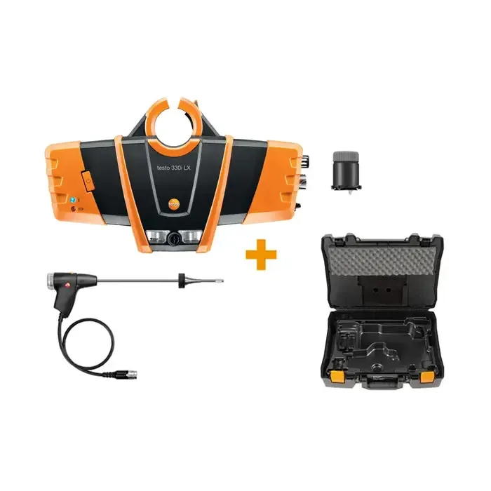 BRAND NEW Industrial 330i LXKIT1 Testo Bluetooth Combustion Analyzer Kit #1 Flue Gas Probe TEST0Fix Mount ODM Customization