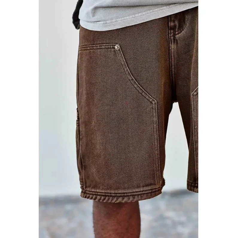 OEM ODM High Quality Custom Summer Men Street Wear Jeans Carpenter Shorts Baggy Shorts Denim Cargo Shorts For Men