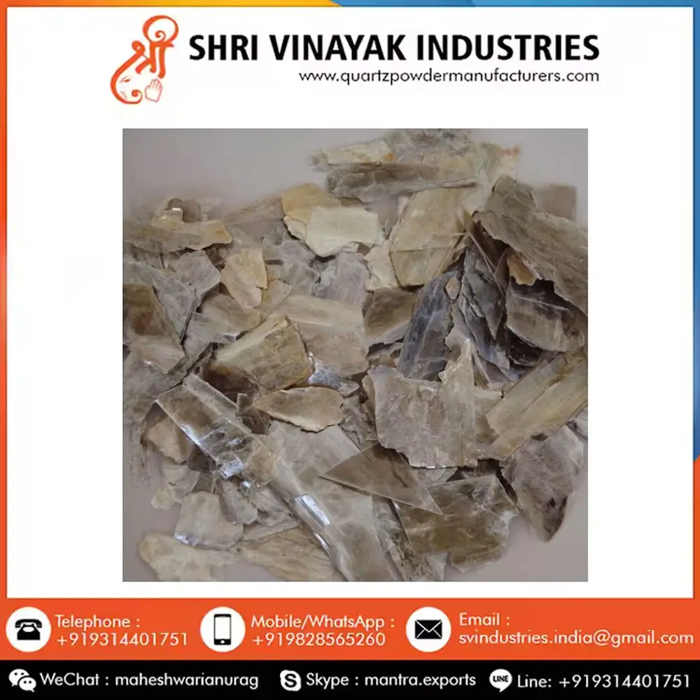 Wholesale 200 Mesh Best Quality Muscovite Mica Scrap  Industrial Use for Painting with Attractive Mica Flakes Appearance