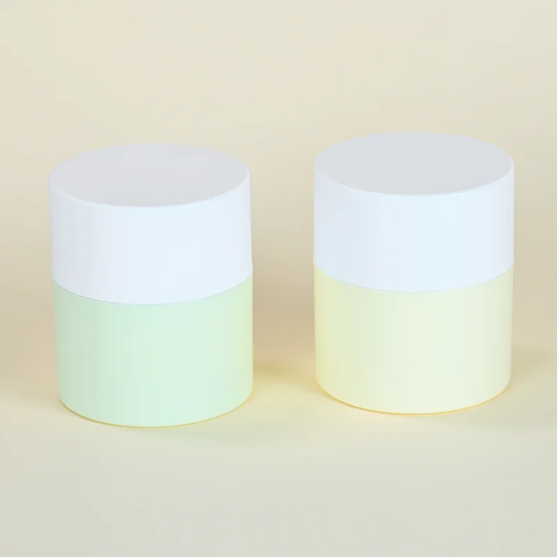 2024 new arrival custom empty purple 50g plastic container rotate luxury makeup remover pp cream cosmetics jars with lids