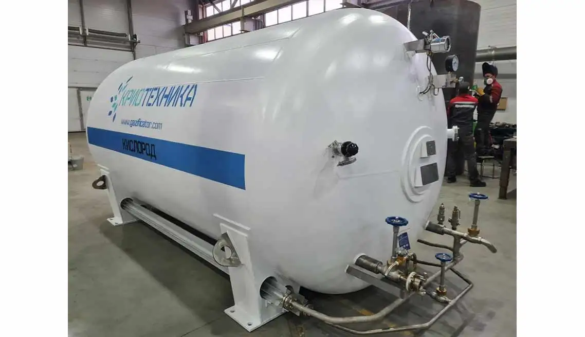 Customized volume 1.6 Mpa made of carbon steel stainless steel low-pressure cryogenic gasifier RK10-T for gas transportation